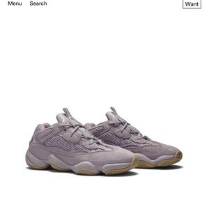Yeezy 500 soft vision lavender sneakers